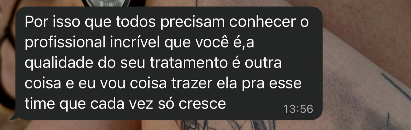 A qualidade do seu tratamento é outra coisa.