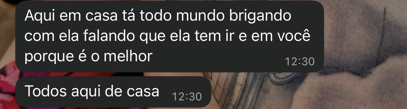 Aqui em casa todos dizem que você é o melhor.