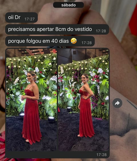 Captura de mensagem de agradecimento enviada por paciente ao Dr. Saulo Silva pelo WhatsApp