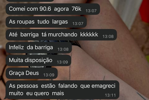 Captura de mensagem de agradecimento enviada por paciente ao Dr. Saulo Silva pelo WhatsApp